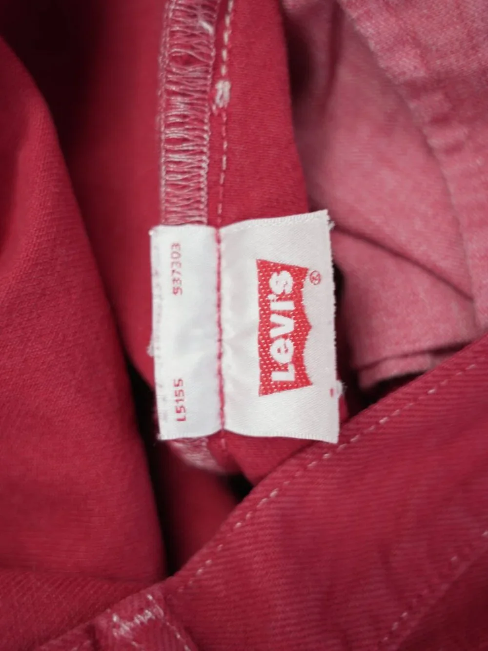Levi's 501‎ Jeans Mens Size 40x30 Bright Red Button Fly Straight Leg Streetwear